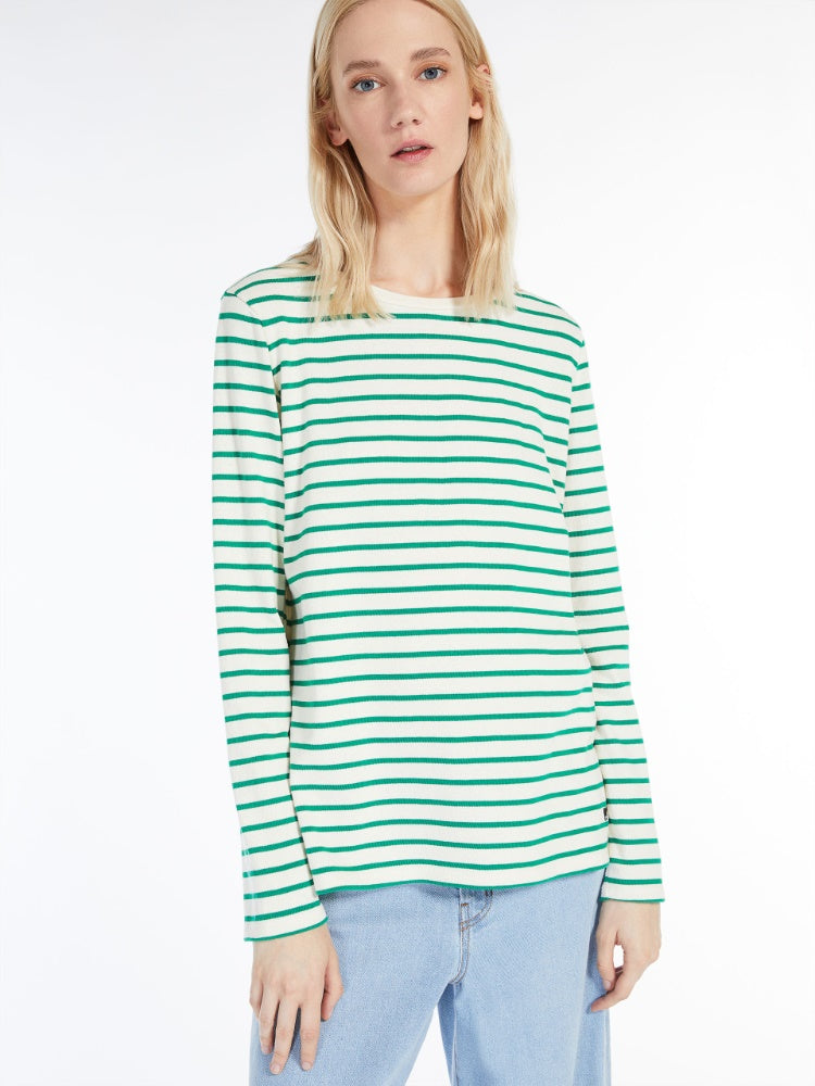 
            
                Load image into Gallery viewer, Max Mara Striped Jersey T-shirt
            
        
